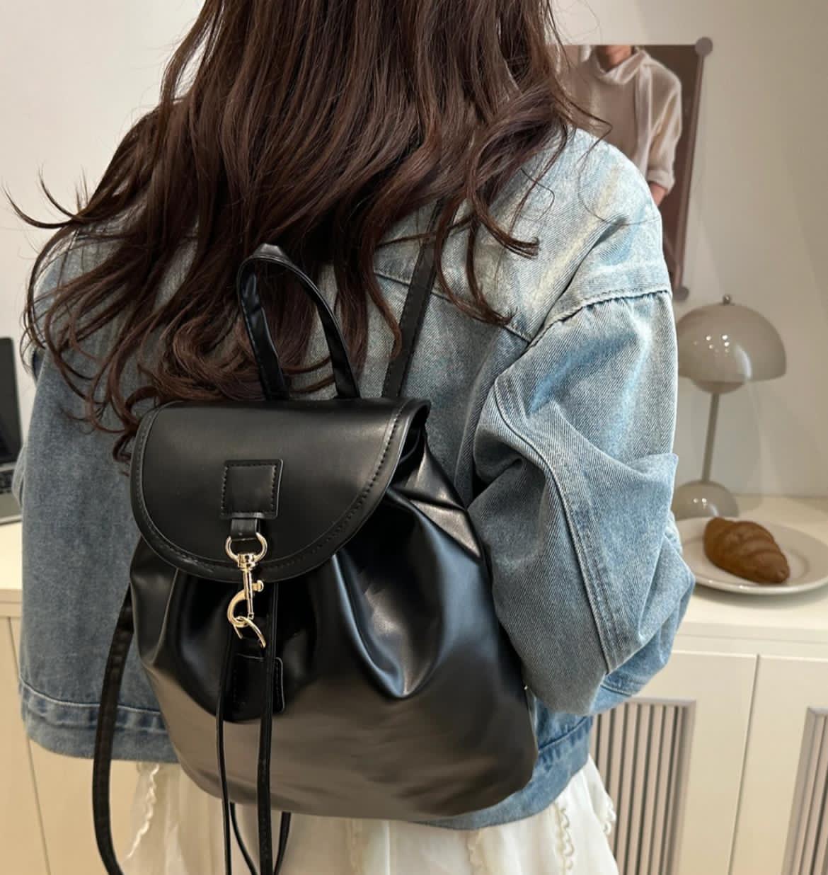 Black Mini Backpack