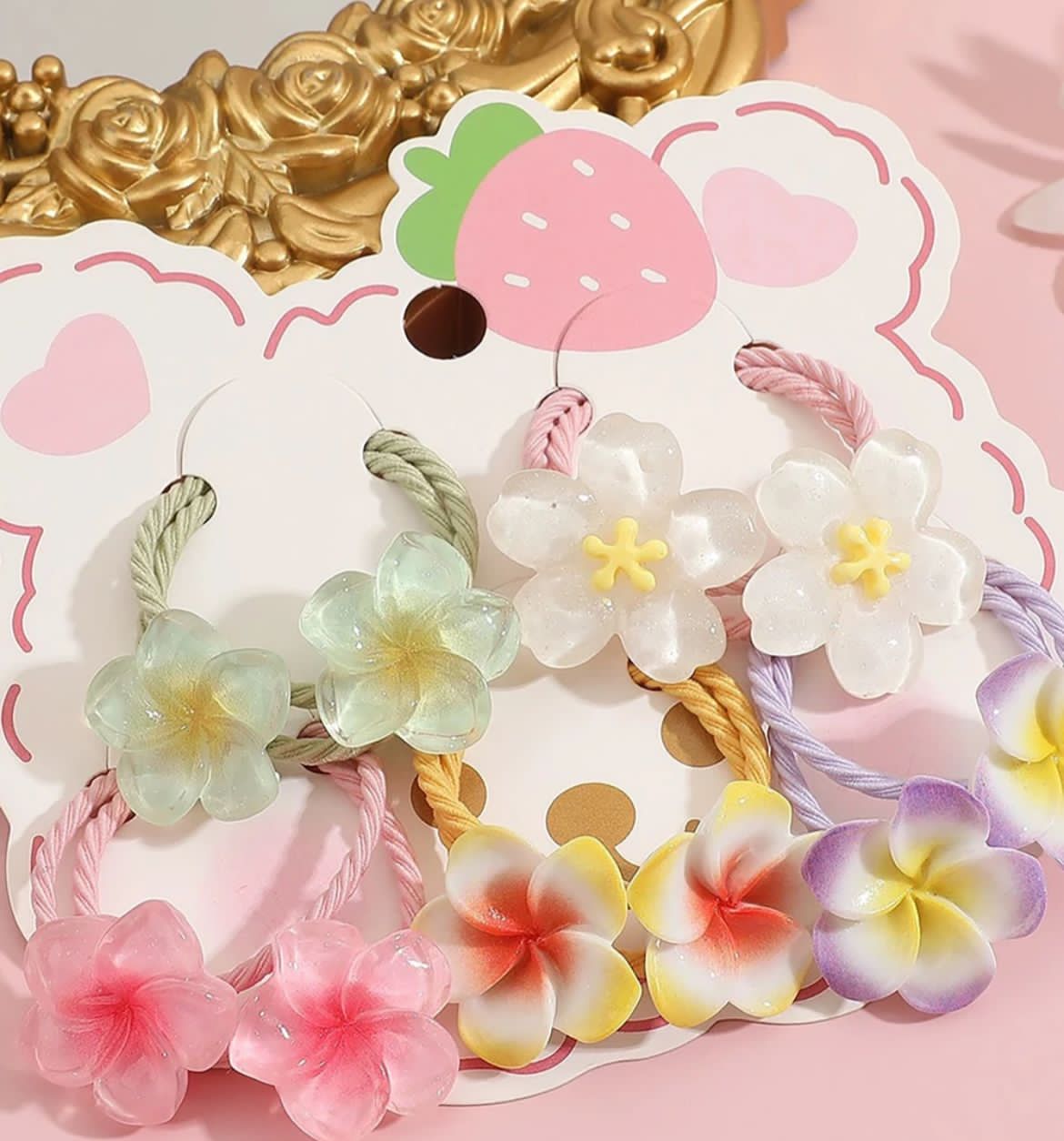 Gold Flower Claw Clip